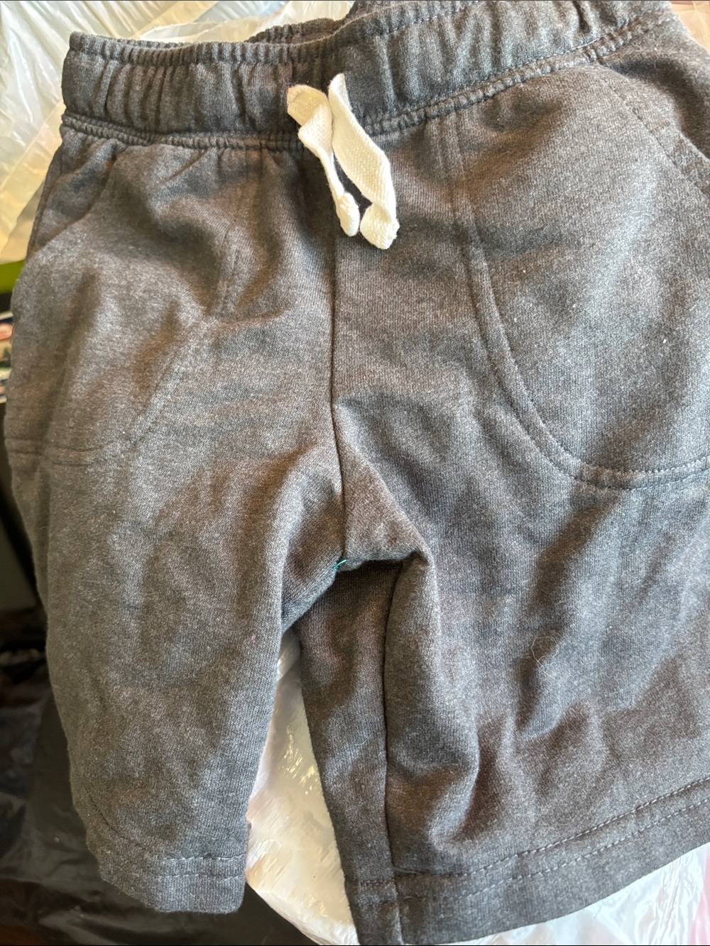 Cat & Jack Charcoal Gray Drawstring French Terry Toddler Shorts 5T